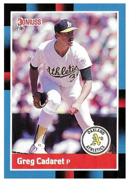 Cadaret, Greg / 1988 Oakland Athletics / Donruss #528