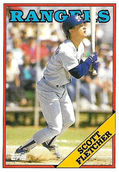 Fletcher, Scott / 1988 Texas Rangers / Topps #345