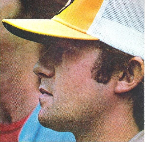 Taupin, Bernie / Yellow-White Baseball Cap, Profile | Magazine Photo (1976)