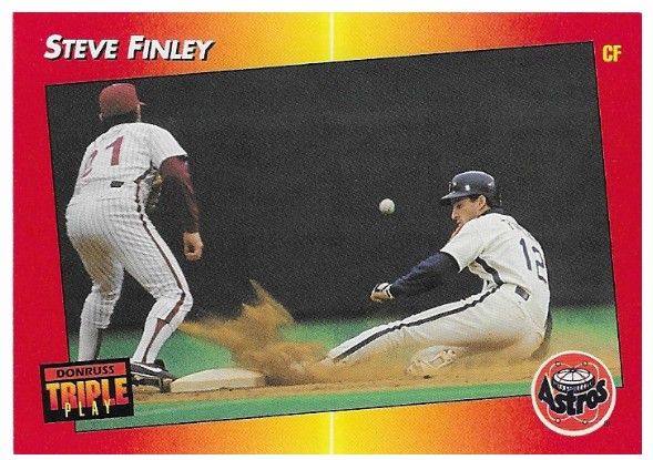 Finley, Steve / 1992 Houston Astros / Triple Play #43