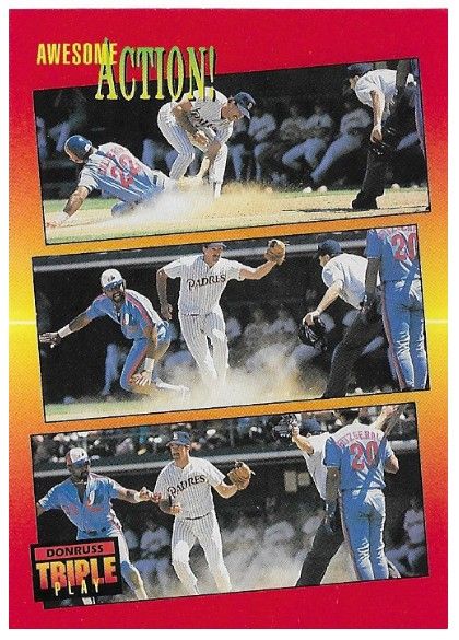 Calderon, Ivan / 1992 Montreal Expos / Triple Play #196 / with Mike Maddux