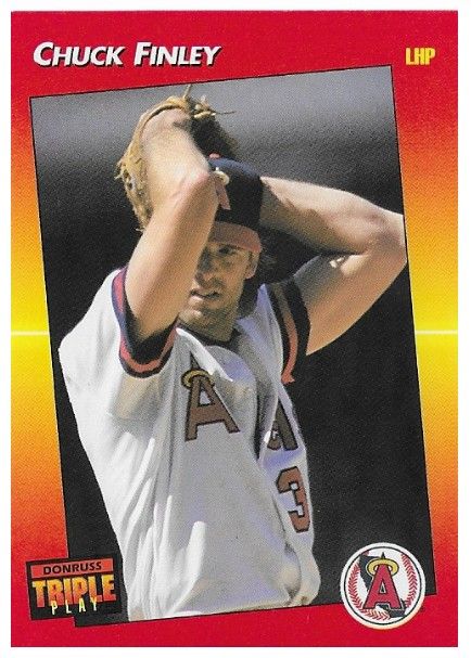 Finley, Chuck / 1992 California Angels / Triple Play #91