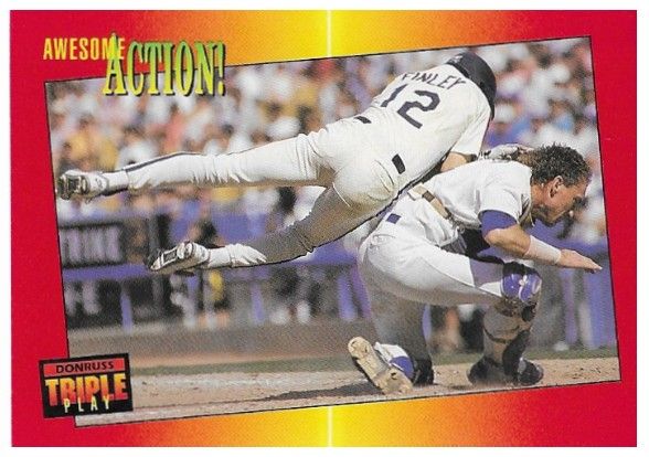 Carter, Gary / 1992 Los Angeles Dodgers / Triple Play #26 / with Steve Finley