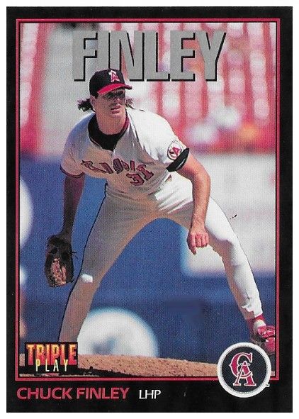 Finley, Chuck / 1993 California Angels / Triple Play #169
