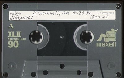 Hitchcock, Robyn / Cincinnati, OH (Bogart&#39;s) 10-20-90