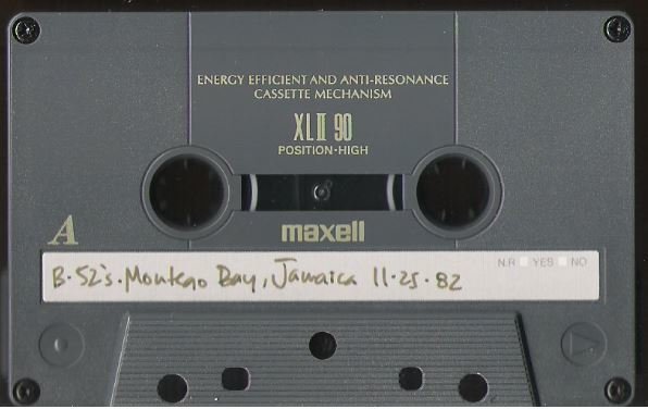 B-52&#39;s, The / Montego Bay, Jamaica 11-25-82 | Live Cassette (1982)