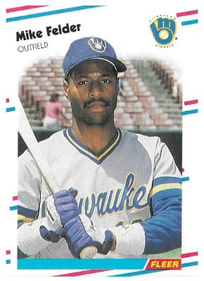 Felder, Mike / 1988 Milwaukee Brewers / Fleer #164
