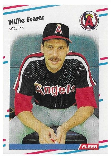 Fraser, Willie / 1988 California Angels / Fleer #490