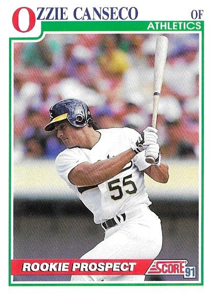 Canseco, Ozzie / 1991 Oakland Athletics / Score #346