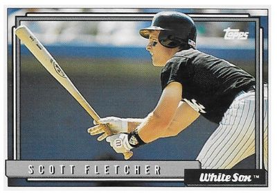 Fletcher, Scott / 1992 Chicago White Sox / Topps #648