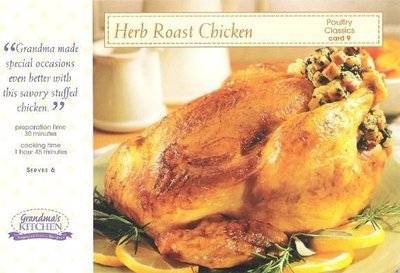 Grandma's Kitchen / Herb Roasted Chicken / Poultry Classics, Card 9 | Recipe Card