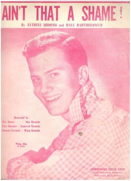 Boone, Pat / Ain't That a Shame! / Commodore Music Corp. | Sheet Music (1955)