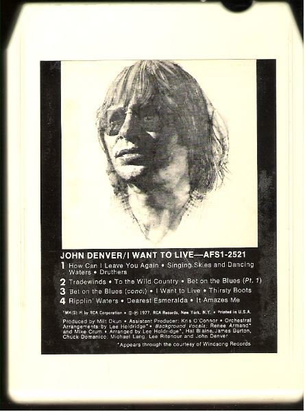 Denver, John / I Want to Live / RCA AFS1-2521 (1977)