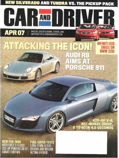 Car and Driver / Attacking the Icon! / April 2007