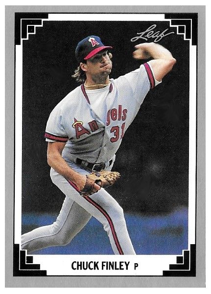 Finley, Chuck / 1991 California Angels / Leaf #45