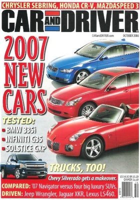 Car and Driver / 2007 New Cars / October 2006