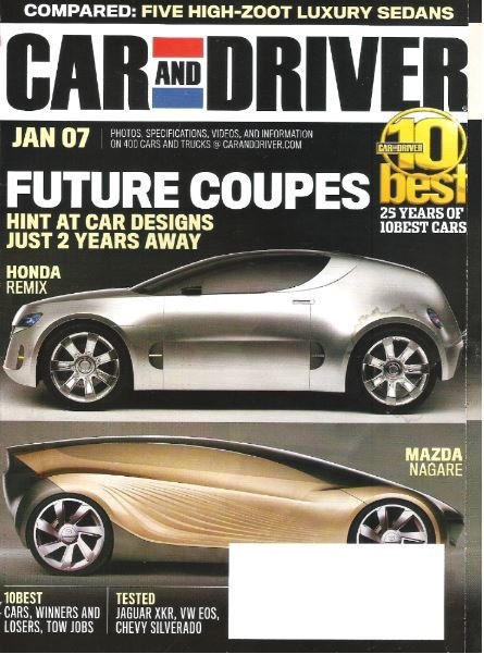Car and Driver / Future Coupes / January 2007