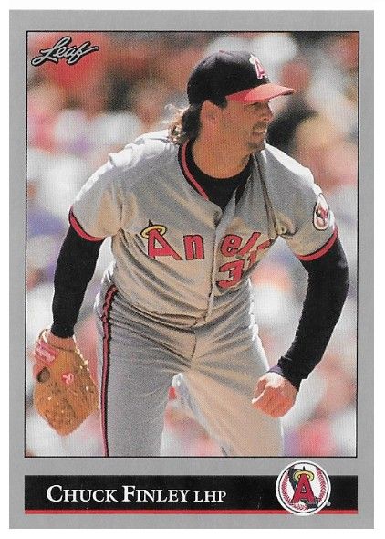 Finley, Chuck / 1992 California Angels / Leaf #450