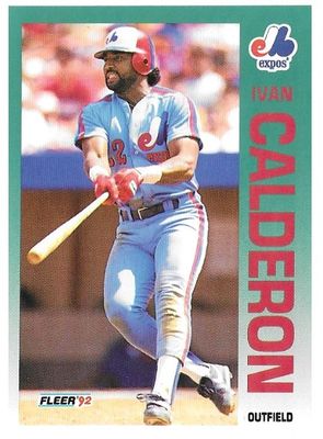 Calderon, Ivan / 1992 Montreal Expos / Fleer #475