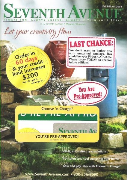 Seventh Avenue / Let Your Creativity Flow / Fall Edition | Catalog (2008)