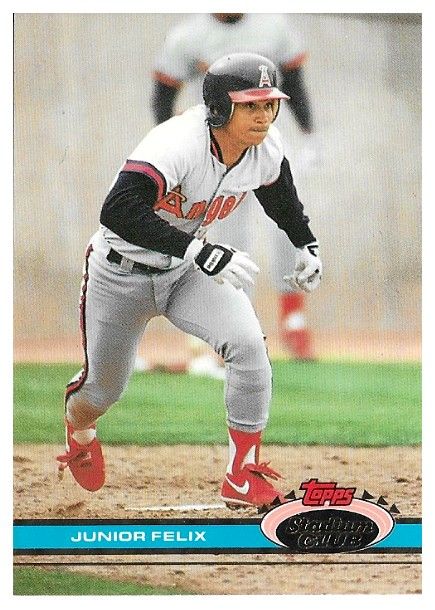 Felix, Junior / 1991 California Angels / Stadium Club #457