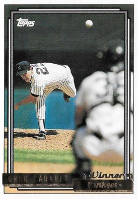 Cadaret, Greg / 1992 New York Yankees / Topps #18