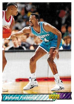 Frederick, Anthony / 1992-93 Charlotte Hornets / Upper Deck #27