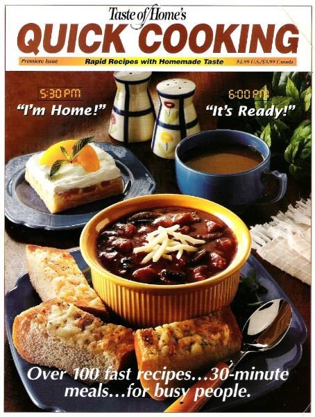 Quick Cooking / I&#39;m Home! - It&#39;s Ready! / Premiere Issue / Magazine (1998)