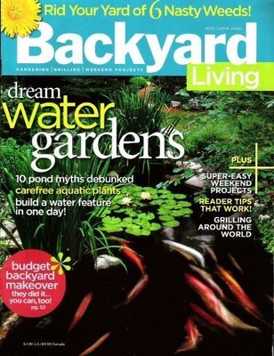 Backyard Living / Dream Water Gardens / May - June 2006