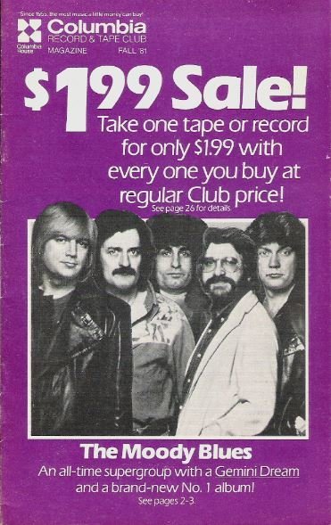Columbia Record + Tape Club / The Moody Blues | Catalog | Fall 1981