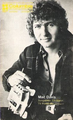 Columbia Record + Tape Club / Mac Davis | Catalog | November 1974