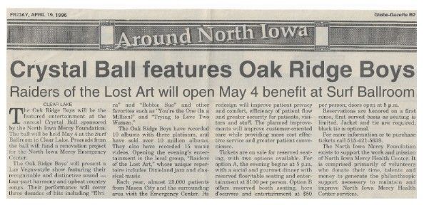 Oak Ridge Boys / Crystal Ball Features Oak Ridge Boys / 1996