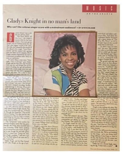 Knight, Gladys / Gladys Knight in No Man&#39;s Land / 1988