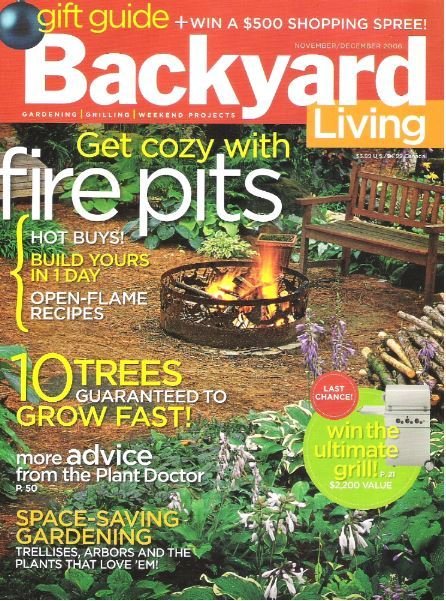 Backyard Living / Get Cozy with Fire Pits / November-December 2006