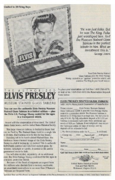 Presley, Elvis / Stained Glass Tableau / 1992