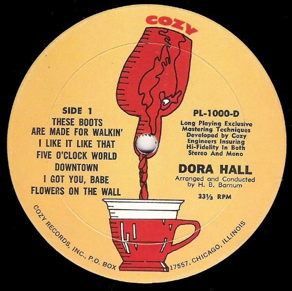 Hall, Dora / Great Hits! / Cozy PL-1000-D | Twelve Inch Vinyl Album