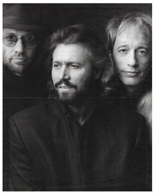 Bee Gees / Closeup-Barry in Center Looking to His Right / 1992