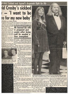 Crosby, David / David Crosby&#39;s Sickbed Vow...I Want to be There for My Baby | Clipping (1994)