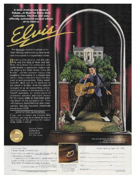 Presley, Elvis / Love Me Tender Sculpture / 1996