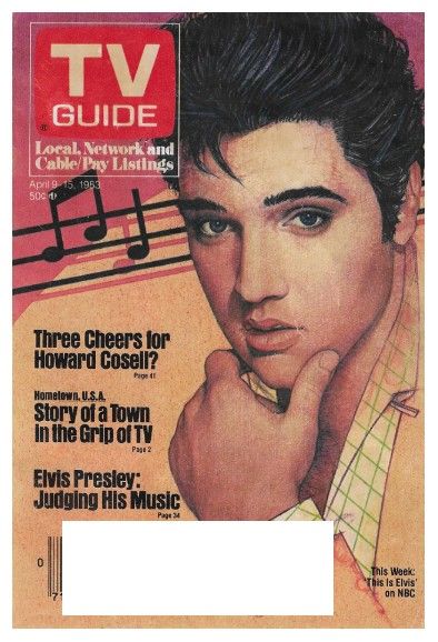 Presley, Elvis / TV Guide Cover Art / 1983