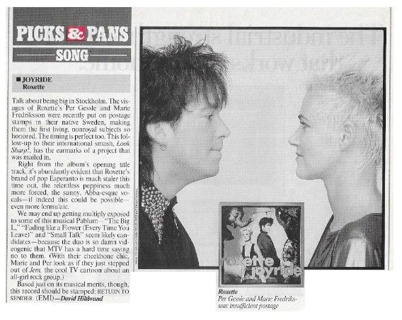 Roxette / Joyride / 1991