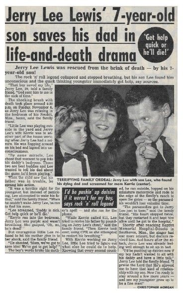 Lewis, Jerry Lee / 7-Year-Old Son Saves His Dad / 1994