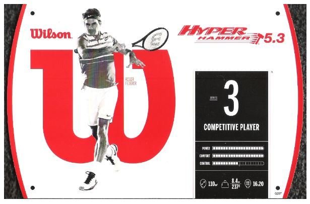 Federer, Roger / Wilson Hyper Hammer 5.3 | Promo Cards (2016)