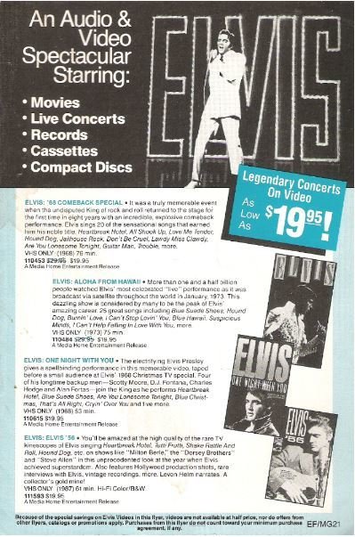Presley, Elvis / An Audio + Video Spectacular | Advertisement