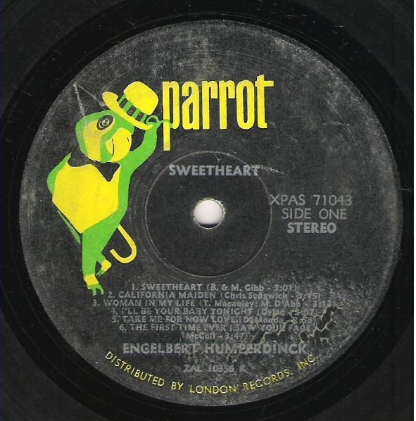 Humperdinck, Engelbert / Sweetheart / Parrot XPAS-71043 | Twelve Inch Vinyl Album (1971)