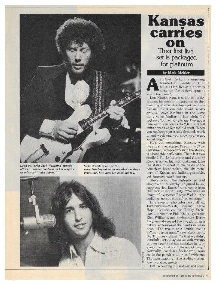 Kansas / Kansas Carries On / 1978