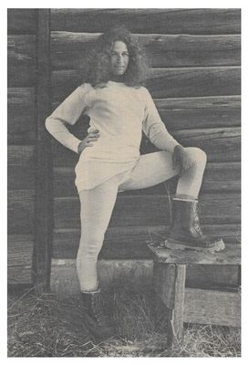 King, Carole / Burgdorf, Idaho - Wearing Work Boots / 1978