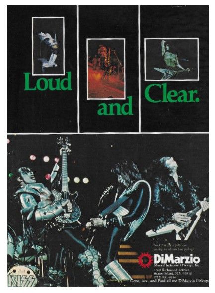 Kiss / DiMarzio - Loud and Clear / 1979