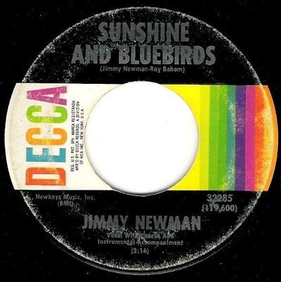 Newman, Jimmy / Sunshine and Bluebirds / Decca 32285 | Seven Inch Vinyl Single (1968)