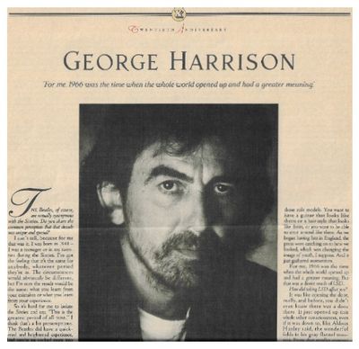 Harrison, George / Interview / 1987
